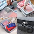 Bags Portable Ticket Card Women File Bag Storage Document Credit Briefcase Lock Holder For Password Folder Men Passport Large. 