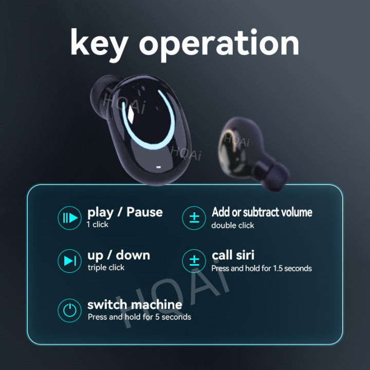 HQAi%20H2%20TWS%20Bluetooth%20Earphones%20Build-in%20MIC%20Wireless%205.2%20Gaming%20Headset%20Hi-Fi%20Sound%20Headphones%20Earbuds%20For%20All%20Phone%20-%20Image%204