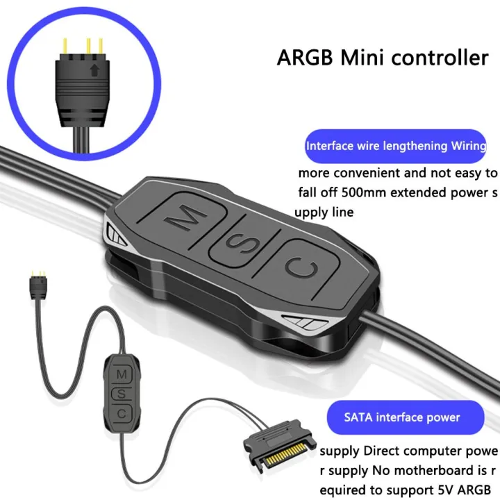 ARGB%20Controller%205V%203%20Pin%20RGB%20Controller%20Cable%20SATA%20Power%20Supply%20Light%20Stripe%20Controller%20Supply%20RGB%20Sync%20Controller%20-%20Image%204