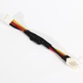 10PCS 3PIN Reduce PC Fan Speed Noise Extension Resistor Cable Wire 3 Pin Male to Female Connector for PC Fan. 