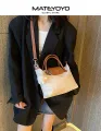 MATEYOYO Women Handbag Korean Sling Bag Ins Fashion Shoulder Bag Dual Use Leisure Style Casual Summer Hand Bag Messenger Bag Women Beach Bag Oxford Bag. 