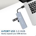 ALTRON USB 3.0 Hub 4 Port USB C Ultra Slim Hub Power for Laptop Smartphone PC Flash Drives Mouse Keyboard Laptop. 