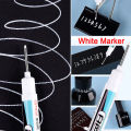 3Pcs Set White Color Permanent Paint Marker Pen 0.7mm 1.0mm 2.5mm For Tyre Wood Glass Metal Leather Fabric Ceramic Art Graffiti. 