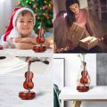 Violin Music Box, Rotating Musical Base, Classical Music Box Instrument, Gift for Boys Girls Birthday Christmas. 