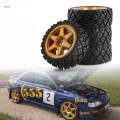 4 Pieces Rubber Tire Wheel Tyre RC Drifting Tires and Wheels Wear Resist 12mm Hub RC Tyres for TT02 XV-01 1:10 RC Car Upgrade Parts Parts. 
