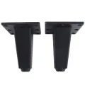 4 Pcs 8cm Adjustable Table Feet Sofa Bed TV Cabinet Legs -Black. 
