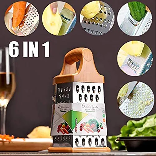 6-Sided%20Stainless%20Steel%20Multipurpose%20Grater%20and%20Slicer%20Wood%20Finish%20-%20Image%207