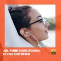 JBL Tune 305 Wired in-Ear Type C Headphones, Hi-Res Audio with Digital-to-Analog Converter, 3-Button EQ Preset Remote with Microphone, Tangle-Free Flat Cable, Compatible with USB-C Devices. 