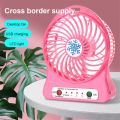 Usb Desktop Small Fan Student Charging Convenient Mini Fan Snowflake Fan Night Light Handheld Outdoor. 