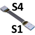 Cable 90 Up Downward 3.0 Extension Length 5Cm-3M And Usb Usb Cable Degree Emi Flat Connector Ribbon Fpc Shielding Customization(S4-S4_5Cm). 