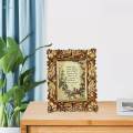 Photo Frame Photo Holder Resin Picture Frame Hanging Office Tabletop Display. 