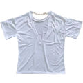 2023New Women's Spring Clothing Western Style Backless Short Sleeve Loose Chain Top Mid-LengthTT-shirt-. 