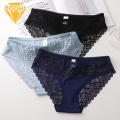 Seamless Lace Briefs Lace Seamless Women's Panties Breathable Anti-septic Underwear Briefs for Thin Underpants. 