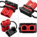 2Pcs 6-10 Gauge Battery Quick Connector/Disconnect 50A 12-36V Battery Jumper Cable Plug Connector Kit Battery Quick Plug. 
