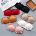 Women's Strapless Bralet Bra Bandeau Crop Top Padded Bra Seamless Bras Top Push Up Invisible Bra. 