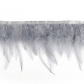 8-10cm 1m/10m Color Feather Trim Pointed Feather with Cloth Ribbon Strips for Garment Apparel Making. 