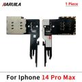 SIM Card Reader For Iphone 15 14 13 12 Pro Max Mini Plus Dual SIM Card Slot Socket Inner Adapter Flex Cable Replacement Parts. 