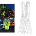 Durable Basketball Hoop Net Heavy Duty Night Glow 12-Loop Mesh Yellow. 