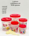 05 PCS Containers Set Kitchen Storage Containers. 