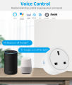 Tuya Wireless WiFi Smart Plug 16A UK Socket Smart Life APP Work With Alexa Google Assistant Voice Control Smart Home. 