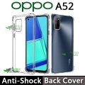 Torofy Clear Soft TPU Case for OPPO A52 Shockproof AntiShock Bumper with Transparent Hard Edges. 