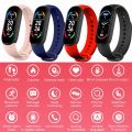 (New) M6 Smart bracelet watches men women Smart Watch heart rate fitness tracking waterproof sports band for Apple Xiaomi Android kids. 