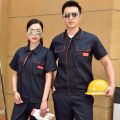 Work Clothes Labor Protection Clothing Workshop Factory Suit Auto Repair Summer Wear-Resistant Short-Sleeved Shirt Pants Thin New Men and Women. 