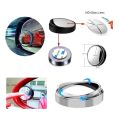 2pcs Blind Spot Mirror 2 Inch Round HD Glass Convex 360° Wide Angle Side Mirror with ABS Housing for Car SUV and Truck(frame). 