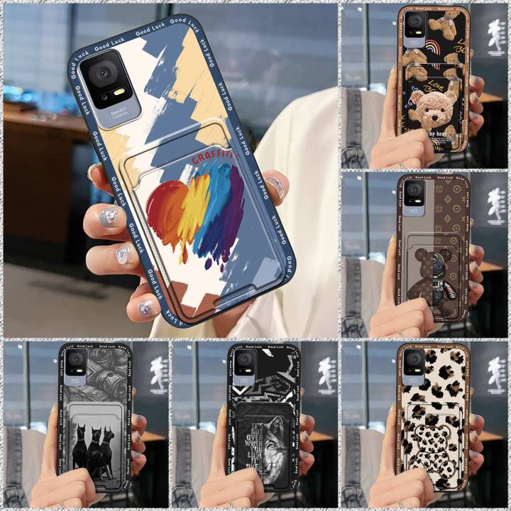 Full%20wrap%20Dirt-resistant%20Phone%20Case%20For%20TCL%20405/406/408/T506S%20Cartoon%20Card%20bag%20Cover%20Durable%20Cute%20Soft%20case%20Card%20sleeve%20-%20Image%205