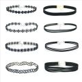 WKOUD 22Pcs Choker Set Black Chokers Necklaces For Women Velvet Choker Necklaces Girls Classic Choker Henna Layered Necklace. 