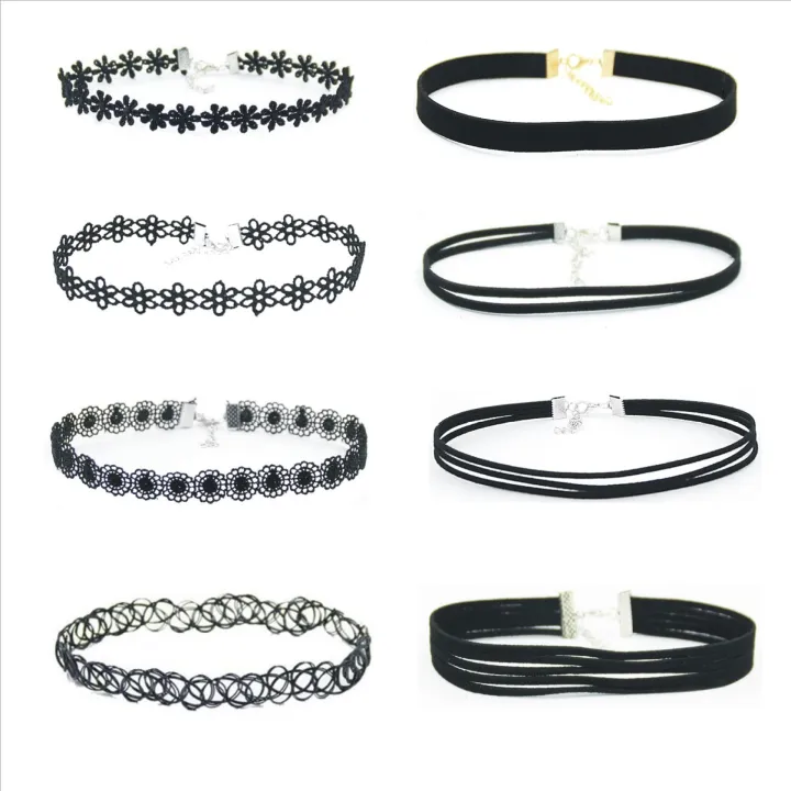 WKOUD%2022Pcs%20Choker%20Set%20Black%20Chokers%20Necklaces%20For%20Women%20Velvet%20Choker%20Necklaces%20Girls%20Classic%20Choker%20Henna%20Layered%20Necklace%20-%20Image%204