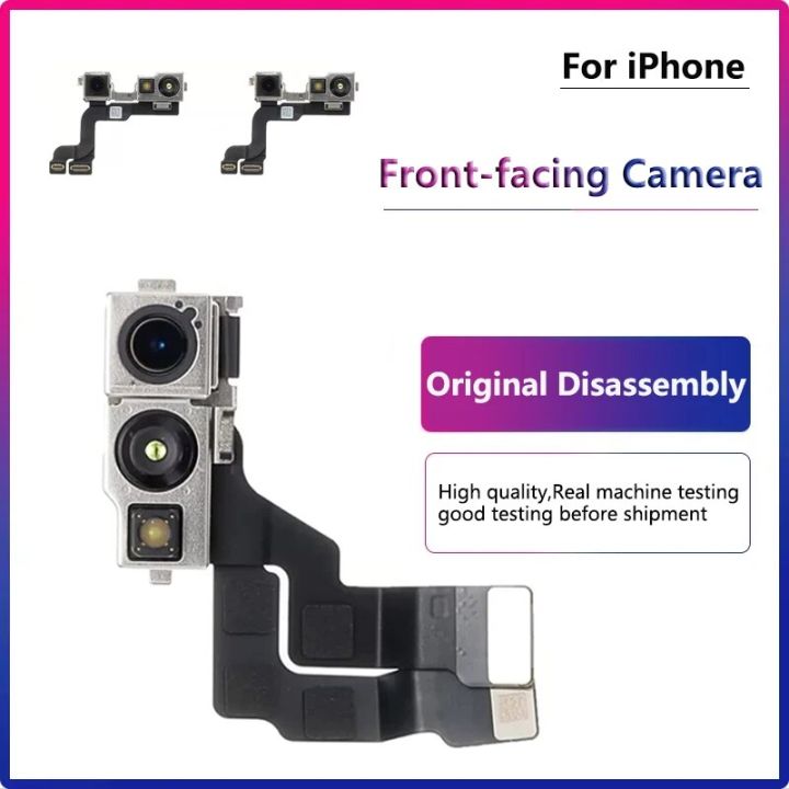 Original Disassembly Front Camera For iPhone 14 13 12 11 15 Plus Pro Max Front-facing Camera Replacement Cell Phone Parts Tested