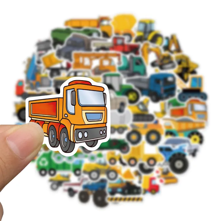 50PCS%20Cute%20Children's%20Cartoon%20Car%20Truck%20Stickers%20Kawaii%20DIY%20Skateboard%20Motor%20Graffiti%20Vehicle%20Sticker%20Decals%20Kids%20Learning%20Toys%20-%20Image%203