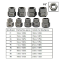 10pc Nut Extractor 1/2 Square Hole Air Cannon Electric Wrench Use Sliding Nut to Remove Red Box Tool Set. 