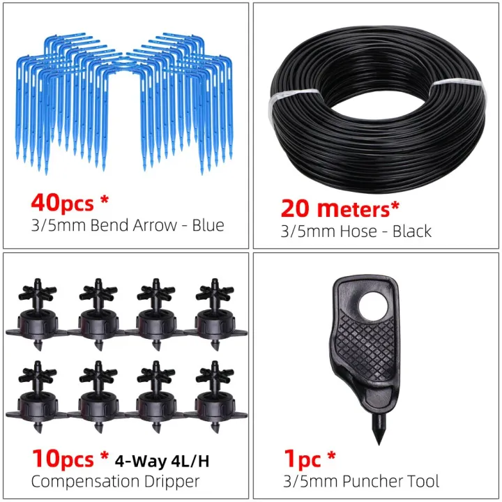 Greenhouse%20drip%20irrigation%204-way%20drip%202-way%20irrigation%20system%20Potted%20plants%20with%20greenhouse%20suite%2010set%2020set%20-%20Image%202