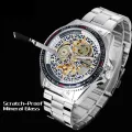 WINNER famous brand men mechanical watches fashion automatic skeleton man wristwatches stainless steel band relogio masculino. 