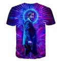 T-Shirt John Wick the Boogie Man Movie 3d print John Wick: Chapter 3 - Parabellum tshirt o-neck short Keanu Reeves Killer. 