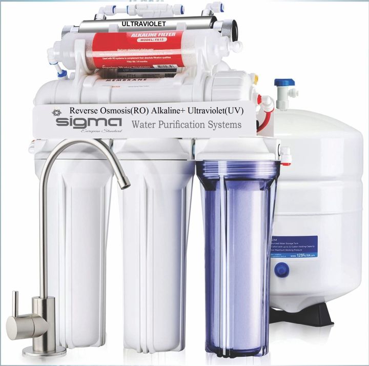 RO Water Filter Reverse Osmosis Alkaline with Ultraviolet Water Purification System 7 stage