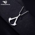 FIREBROS 20/24 Chain Stainless Steel Assassin Syndicate Creed Pendant Game Movie Anime Cosplay Necklace Men Jewelry Kids Gift. 
