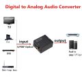 Audio Converter with Optical Cable Digital To Analog. 