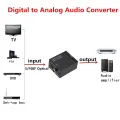 Audio Converter with Optical Cable Digital To Analog. 