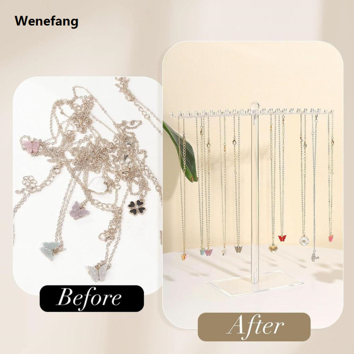 Wenefang%20Sales%20promotion%20Hanging%20Hooks%20Jewelry%20Holder%20Lightweight%20Acrylic%20Necklace%20Organizer%20Anti-Slip%20Base%20Transparent%20Jewelry%20Stand%20for%20Jewelry%20-%20Image%207