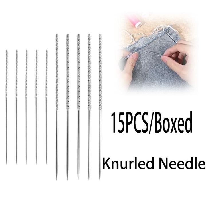 New%2015PCS/Boxed%20Knurled%20Needle%20Lightweight%20Hand-knitting%20Tool%20Hread%20Head%20Piping%20Trouser%20Leg%20Needle%20Multifunctional%20Snag%20Repair%20Needle%20for%20Woven%20Fabric%20Cloth%20-%20Image%208