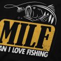 Man I love Fishing TShirt For Male MILF Clothing Novelty Polyester T Shirt Soft. 