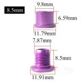 BUCKLOS 6.5/8.5mm Crankset Bolts AL7075 Aluminum Alloy Bike Chainring Screw Single Double Chainwheel Bolts. 