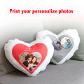 Personalized Print Heart Pillow Décor For Sofa Car. 