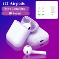 i12 TWS with Bluetooth Headset Earphone Sport and Touch Control. 