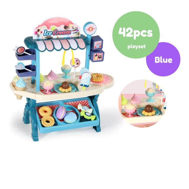 HOT%20Iskiddo%2030%20PCS%20/%2042%20Pcs%20Ice%20Cream%20Candy%20Cart%20Kitchen%20Playset%20Kids%20Toy%20Girls%20Pretend%20Play%20Toys%20Troli%20Aiskrim%20Music%20Light%20-%20Image%208