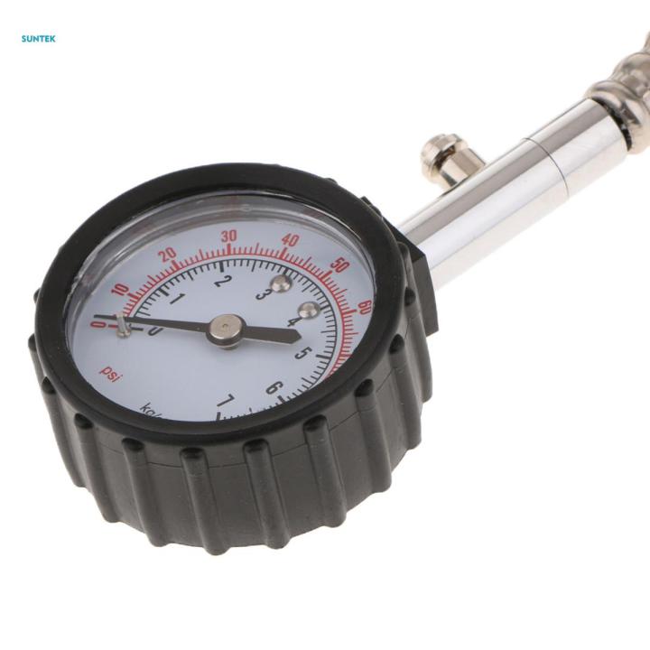 Auto Motor Car Truck Bike Tyre Tire Air Pressure Gauge Dial Meter ...
