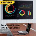 Essager 8-in-1 10G USB PD 100W Multifunctional Hub Computer Interface Extension With Disk Storage Function SD/TF Card USB Type-c to 4K HDMI-Compatible Laptop Dock Station For Macbook Pro Air M1 M2 Solid State Drive Expansion. 